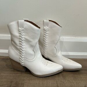 White cowboy boots